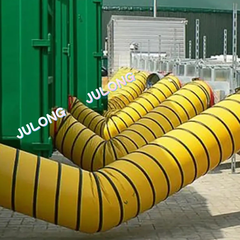 Vzduchový kanál PVC potiahnutý polyester tkanina pre stavebníctvo Industrial