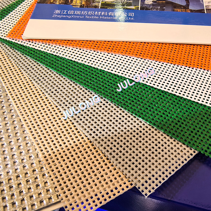 400G PVC potiahnutá polyesterová tkanina pre vonkajšiu slnečnicu